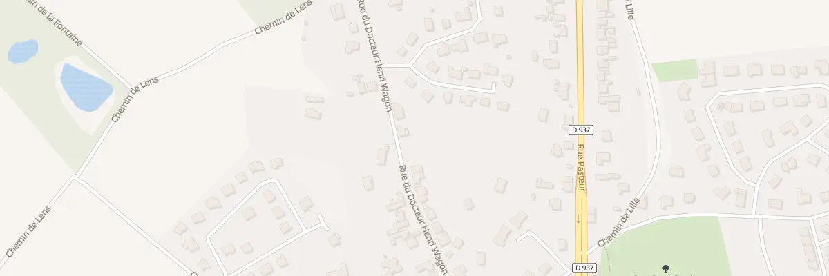 Plan du 34 Rue du Docteur Henri Wagon à Souchez