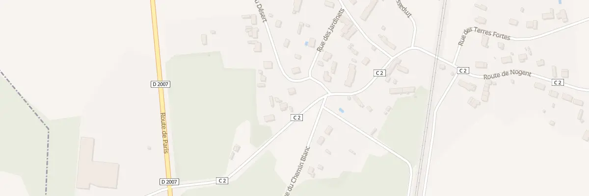 Plan du 1 Rue du Désert à Pressigny-les-Pins