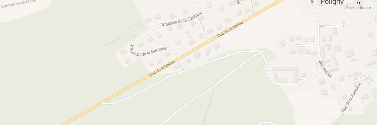 Plan du 3 Rue de la Vallée à Poligny