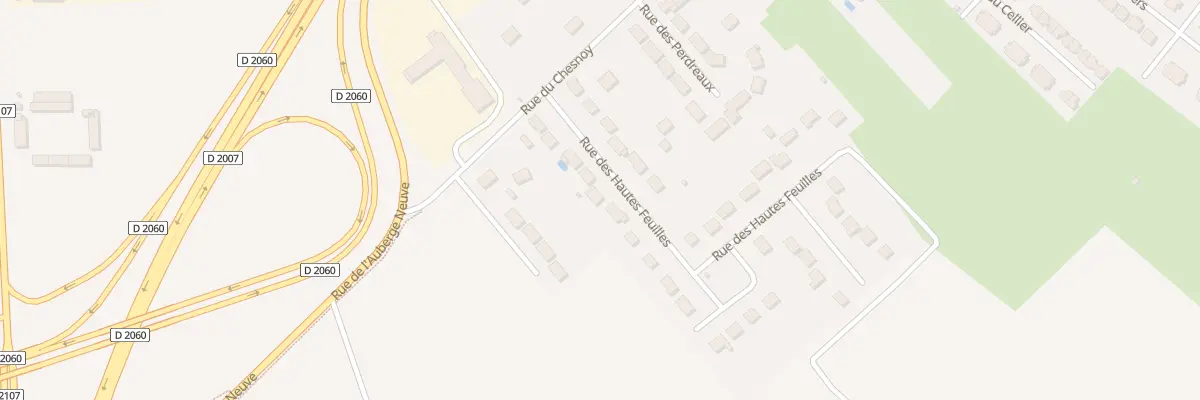 Plan du 92 Rue des Hautes Feuilles à Amilly