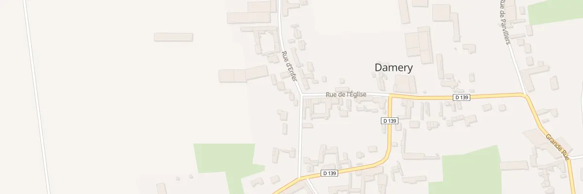 Plan du 9 Rue d’Enfer à Damery