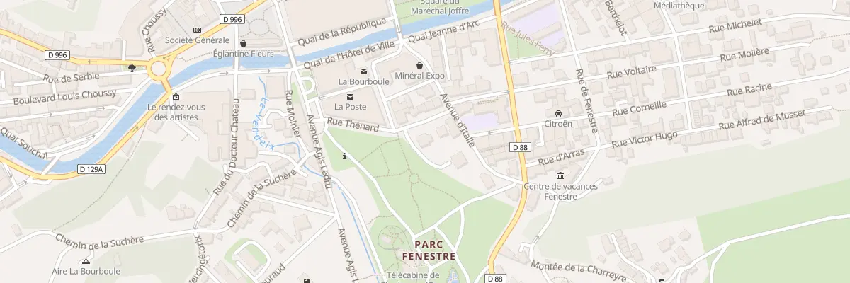 Plan du 10 Rue Pasteur à La Bourboule