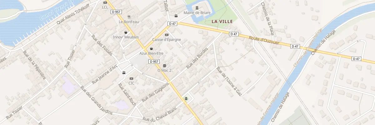 Plan du 11 Rue des Bordes à Briare