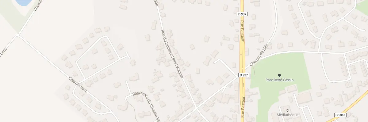Plan du 16 Rue du Docteur Henri Wagon à Souchez