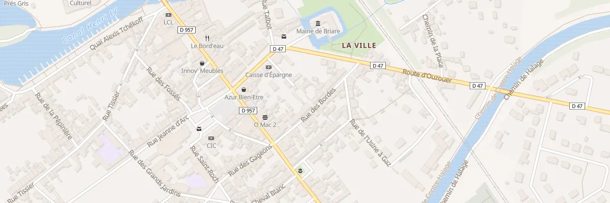 Plan du 13 Rue des Bordes à Briare