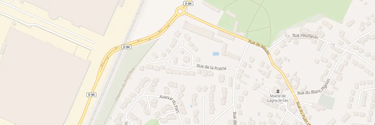 Plan du 1 Rue de la Prairie à Lagny-le-Sec
