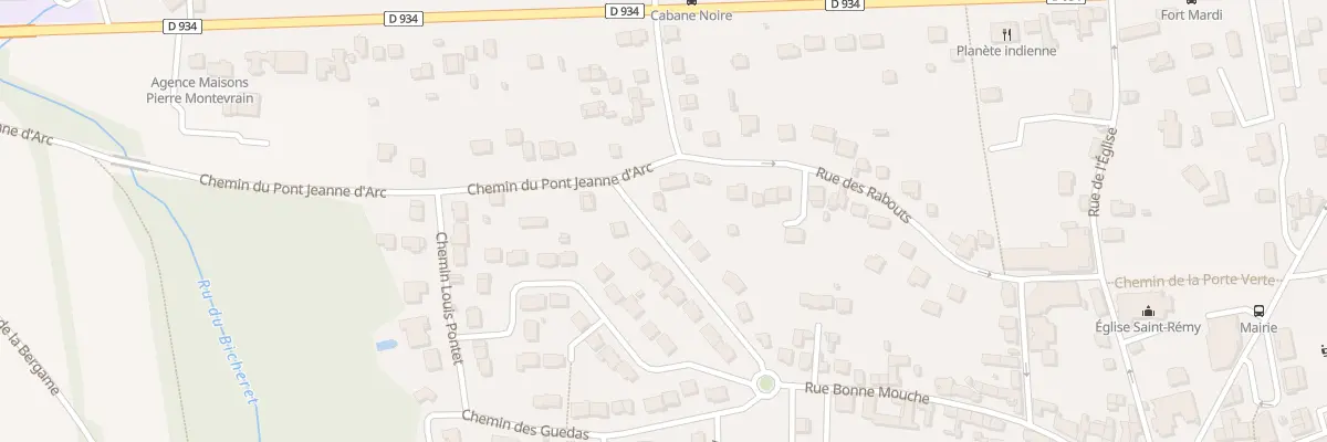 Plan du 12 Rue du Vieux Chem de Lagny à Montévrain