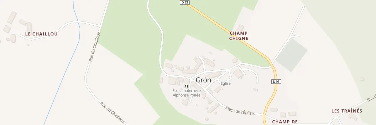 Plan du 12 Pl de l’Eglise à Gron