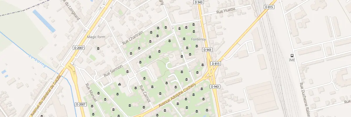 Plan du 13 Rue Carnot à Montargis