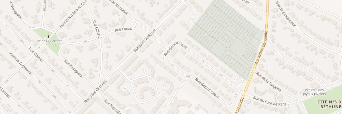 Plan du 21 Rue Gérard Obert à Grenay