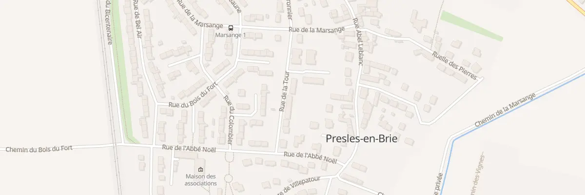 Plan du 13 Rue de la Tour à Presles-en-Brie
