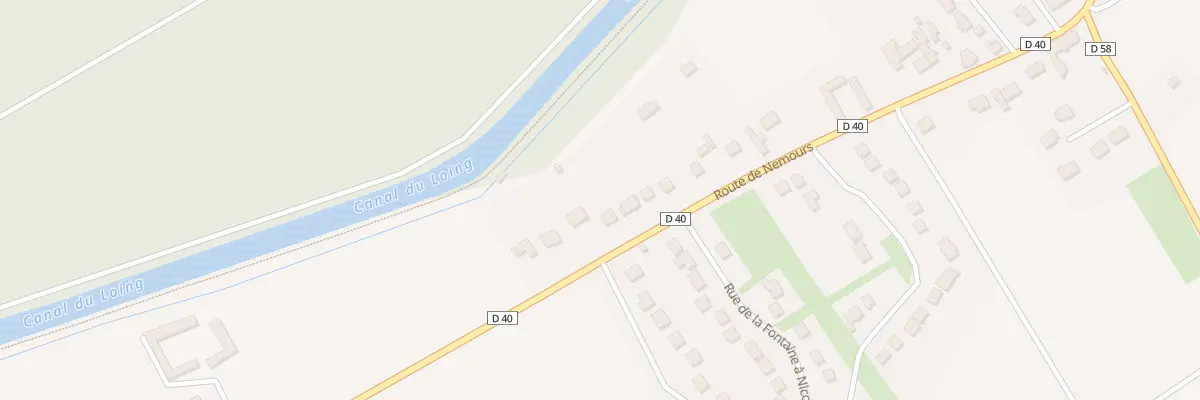 Plan du 40 Rte de Nemours à La Genevraye