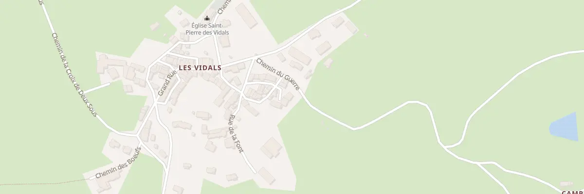 Plan du 8 Che du Guerre à Lacaune