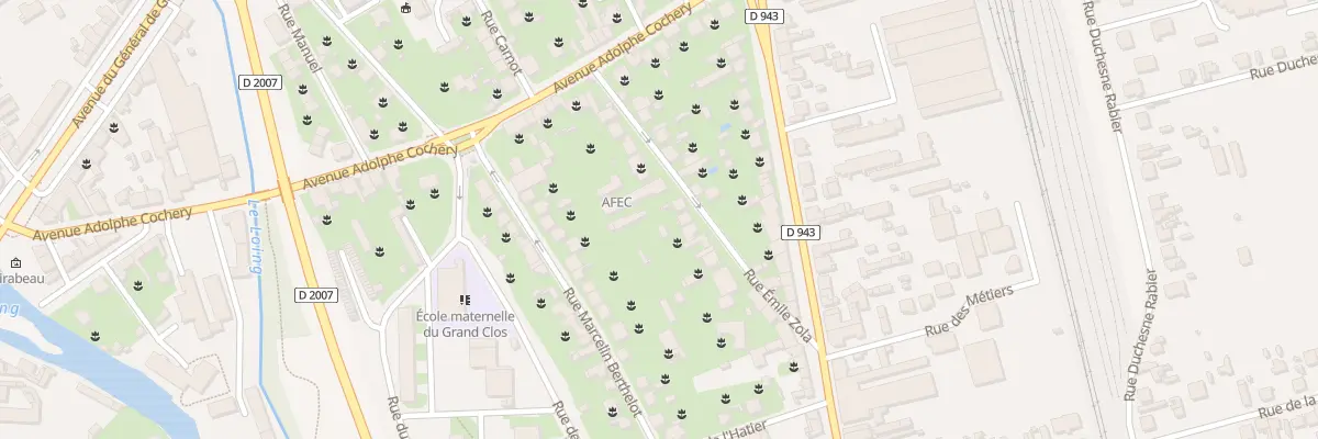 Plan du 21 Rue Emile Zola à Montargis