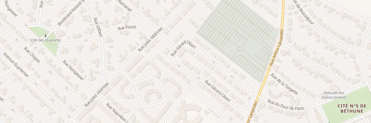 Plan du 23 Rue Gérard Obert à Grenay