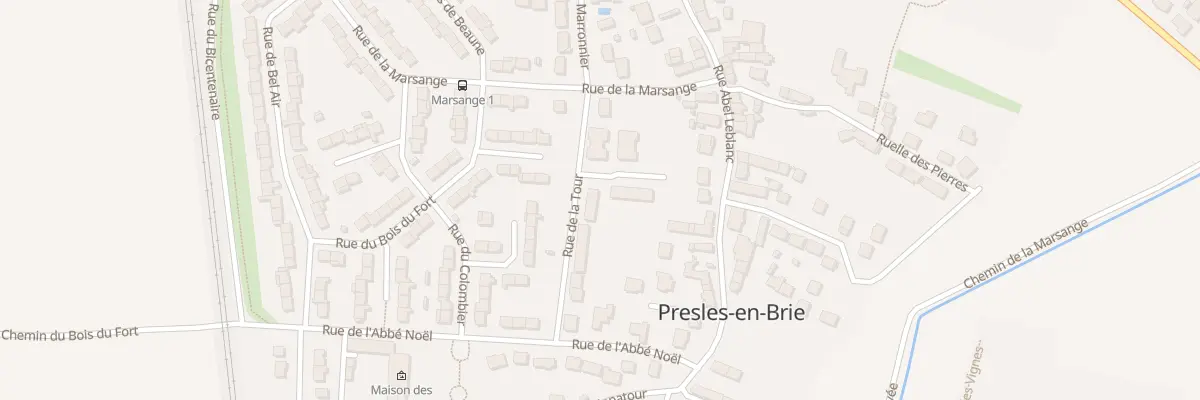 Plan du 5 La Piece de la Tour à Presles-en-Brie