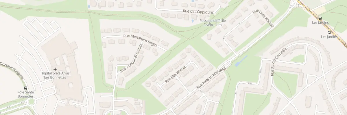 Plan du 74 Rue Elie Wiesel à Arras