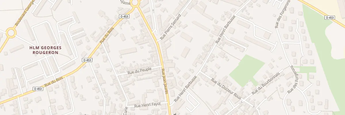 Plan du 50 Rue Jean Jaurès à Commentry