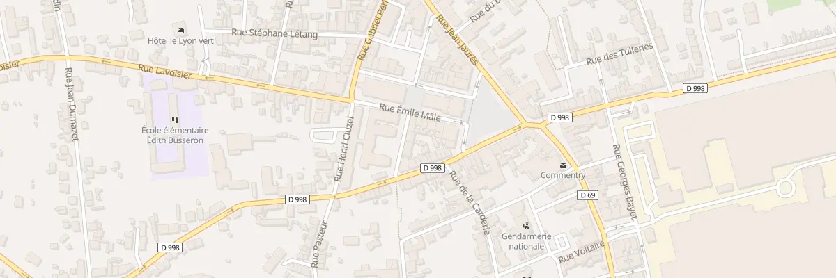 Plan du 15 Rue du Doc Leon Thivrier à Commentry