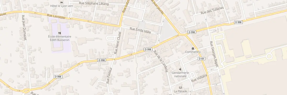 Plan du 10 Rue de la République à Commentry