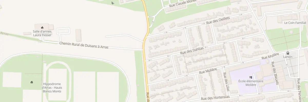 Plan du 58 Rue des Dahlias à Arras