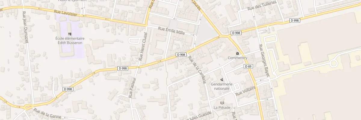 Plan du 5 Rue de la République à Commentry