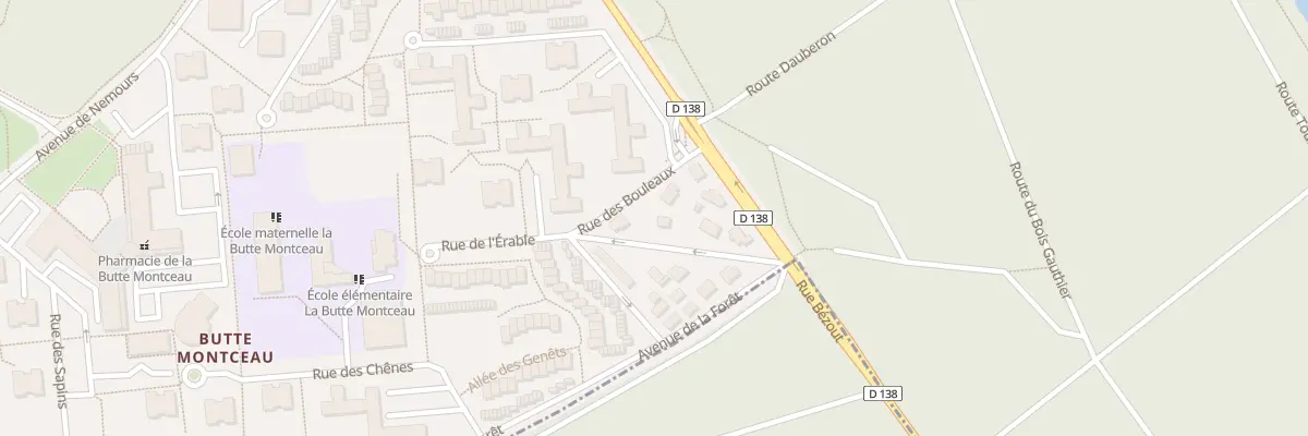 Plan du 6 Rue de l’Erable à Avon