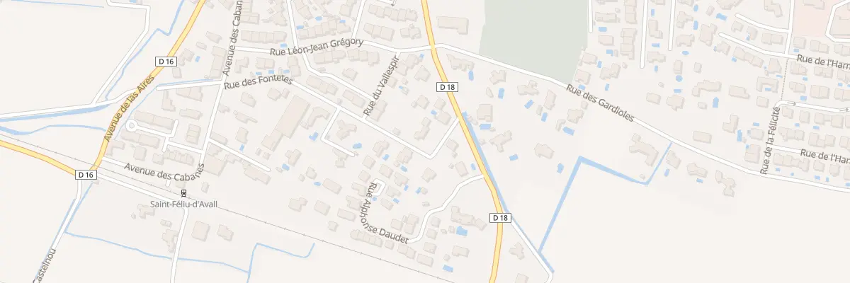 Plan du 4 Rue des Fontetes à Saint-Féliu-d’Avall