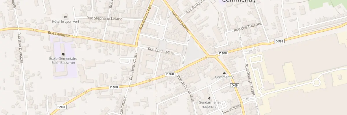 Plan du 2 Rue Emile Male à Commentry