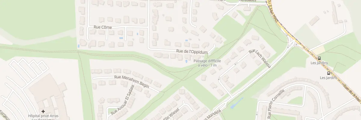 Plan du 18 Rue de l’Oppidum à Arras
