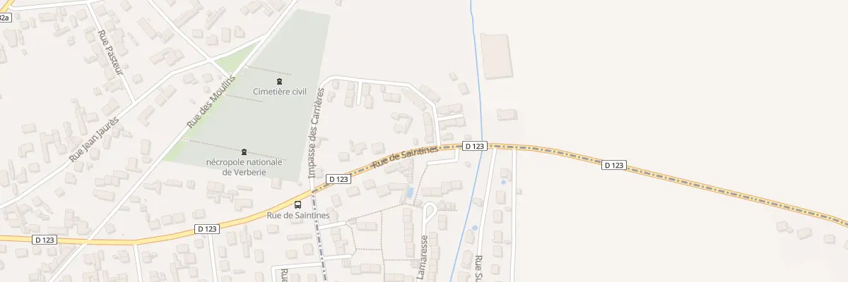 Plan du 1 Rue de la Croix des Champs à Verberie
