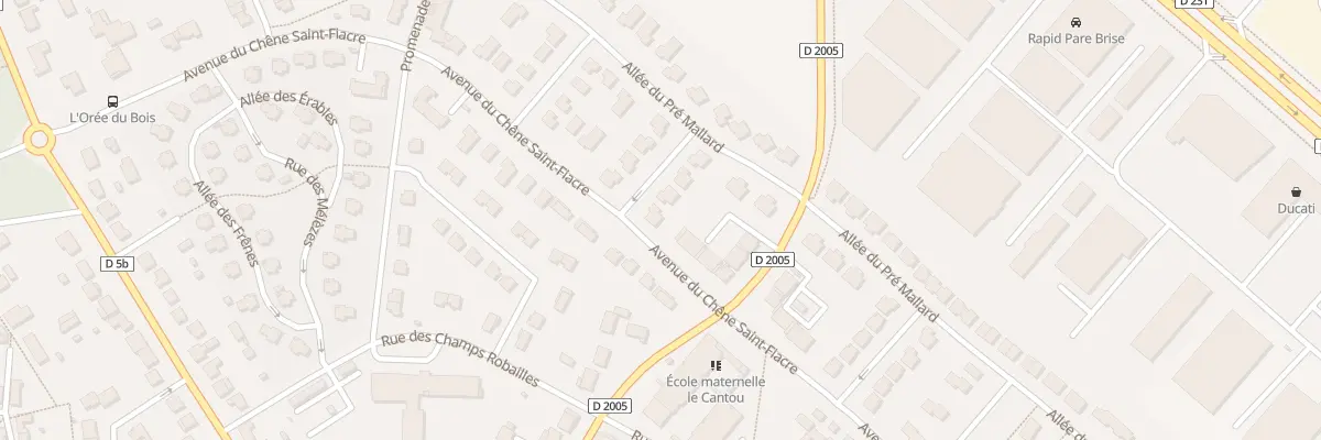 Plan du 2 Rue des Valérianes à Chanteloup-en-Brie