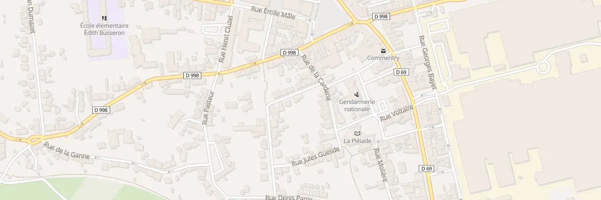 Plan du 3 Rue de la Paix à Commentry