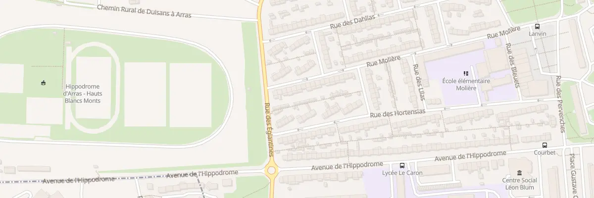 Plan du 29 Rue Molière à Arras