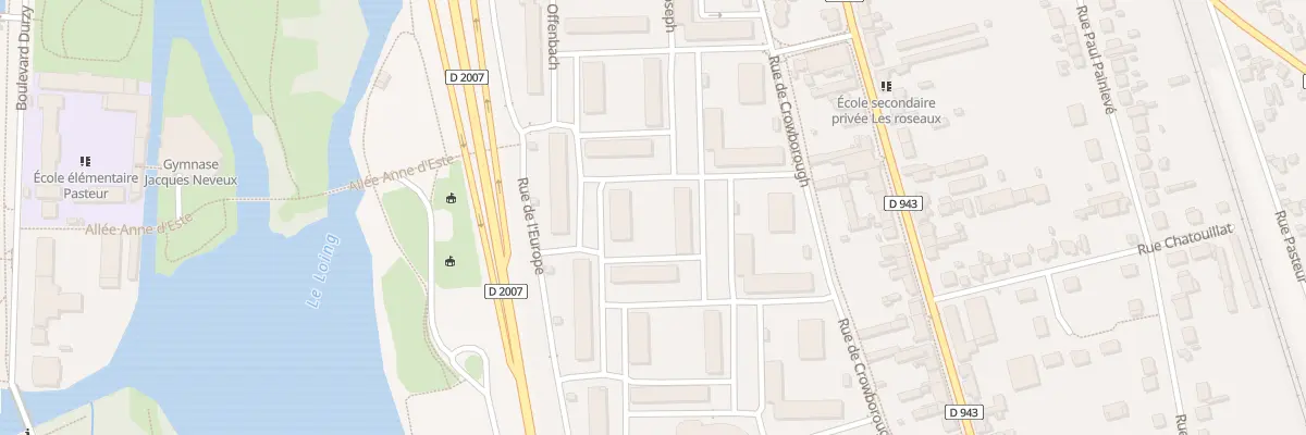 Plan du 2 All de la Res Roseraie à Montargis