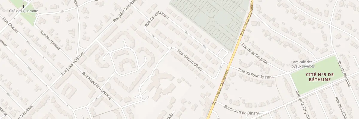 Plan du 38 Rue Gérard Obert à Grenay