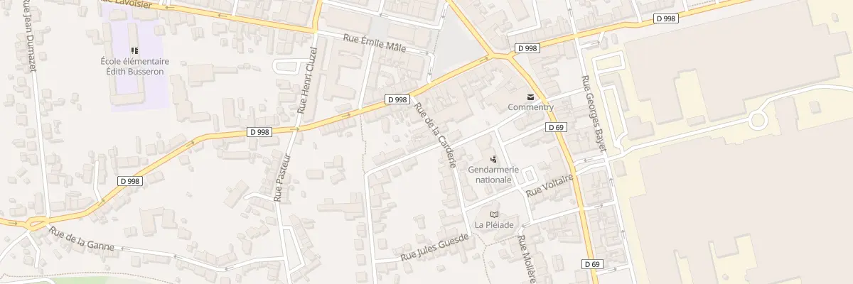 Plan du 2B Rue de la Paix à Commentry