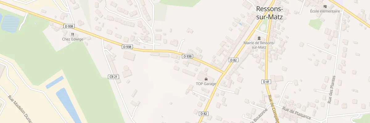 Plan du 93 Rue de la Gare à Ressons-sur-Matz
