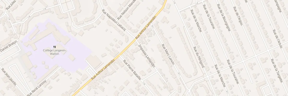 Plan du 91 Rue Arthur Lamendin à Grenay