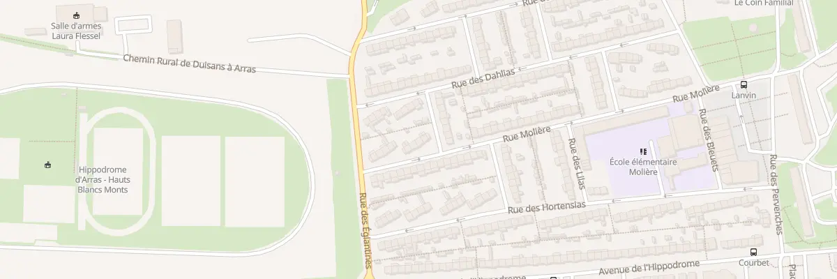 Plan du 56 Rue Molière à Arras