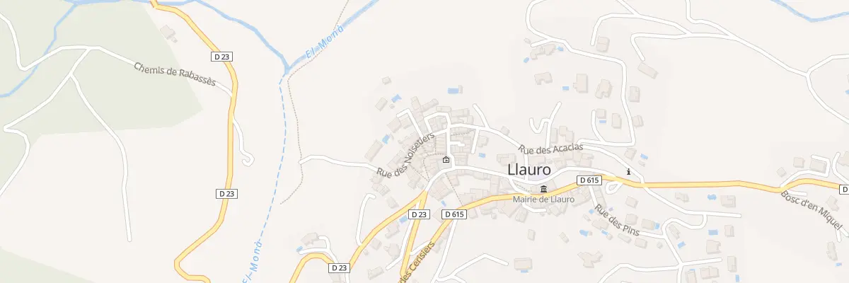 Plan du 9001 Rue des Noisetiers à Llauro
