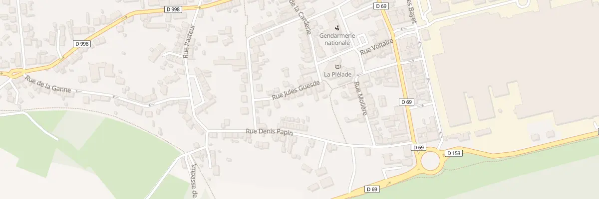 Plan du 9 Rue Jules Guesde à Commentry