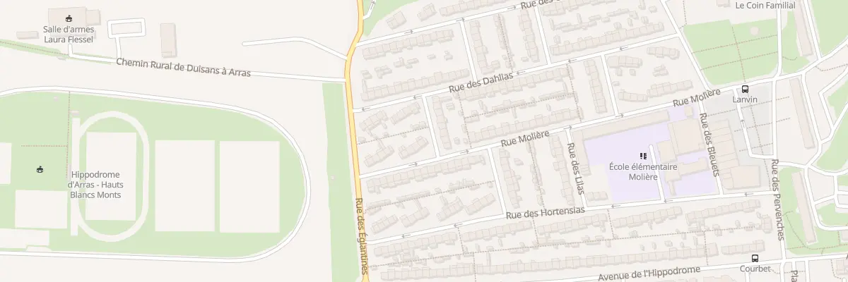 Plan du 54 Rue Molière à Arras