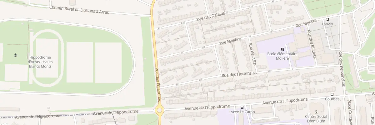 Plan du 21 Rue Molière à Arras