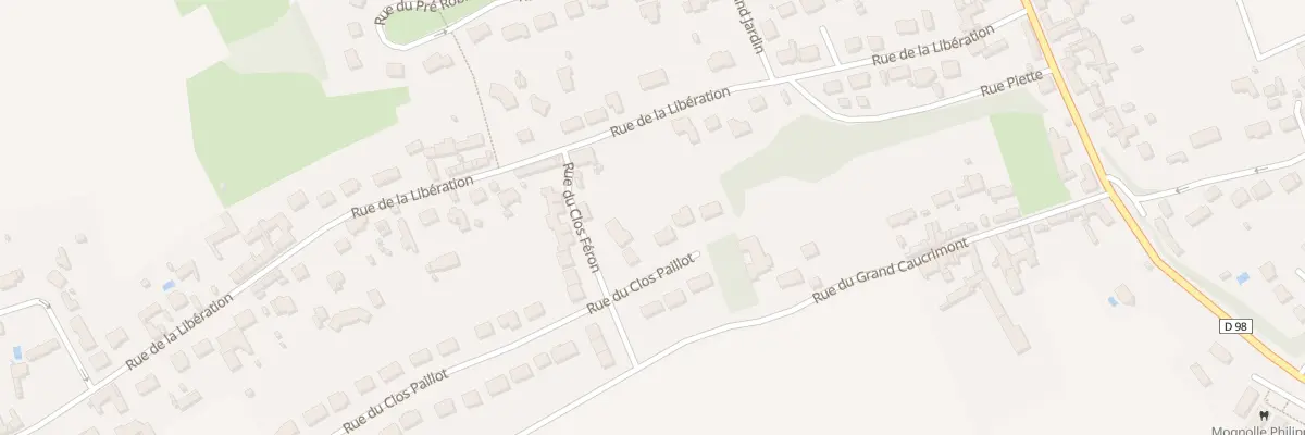 Plan du 6 Rue du Clos Paillot au Meux