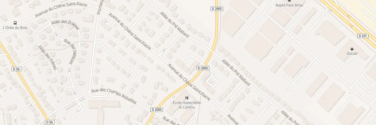 Plan du 13 Av du Chêne Saint Fiacre à Chanteloup-en-Brie