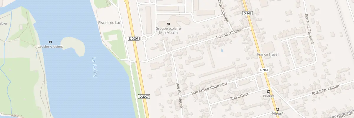 Plan du 1 Rue du Prieuré à Montargis