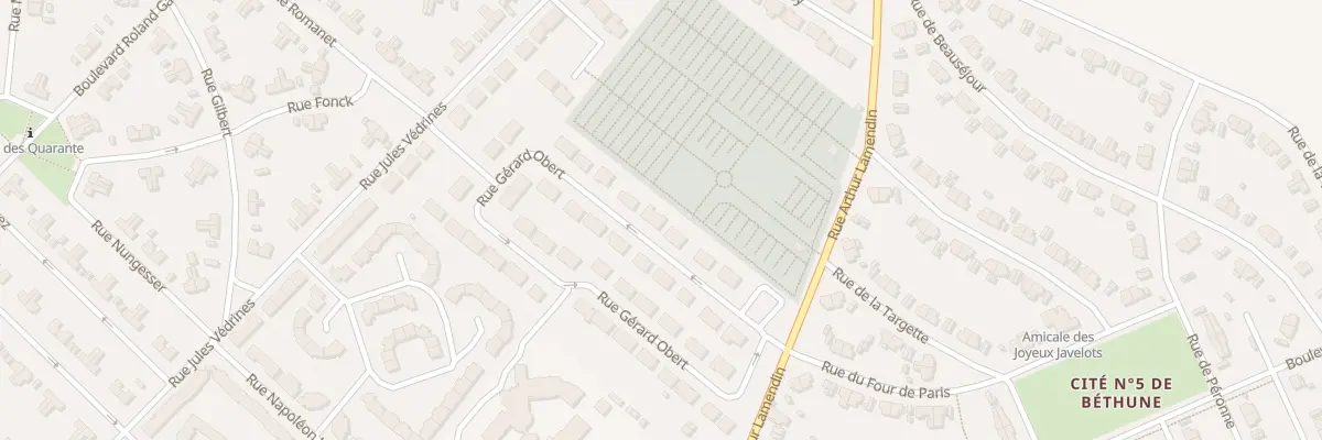 Plan du 8 Rue Gérard Obert à Grenay