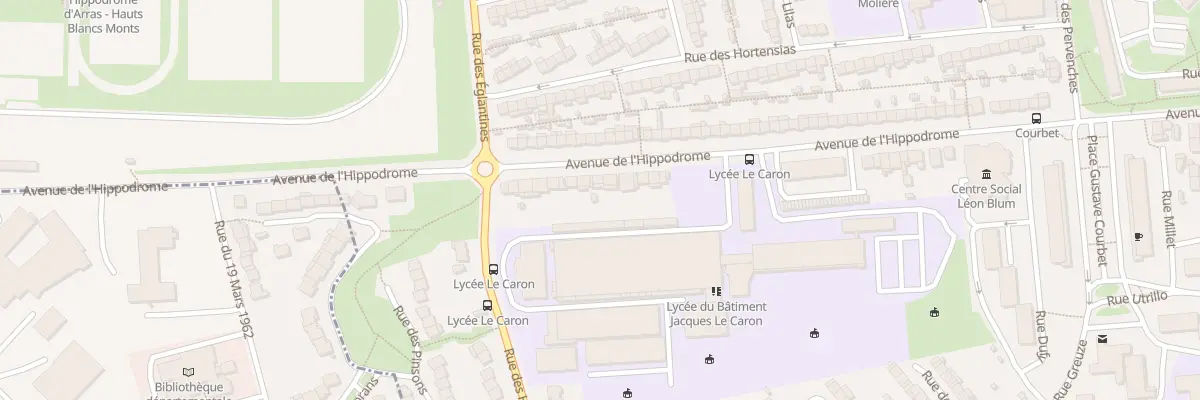 Plan du 71 Av de l’Hippodrome à Arras