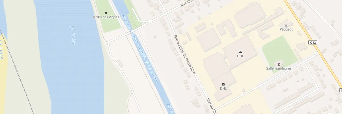 Plan du 12 Rue du Clos de Pierre Bise à Briare